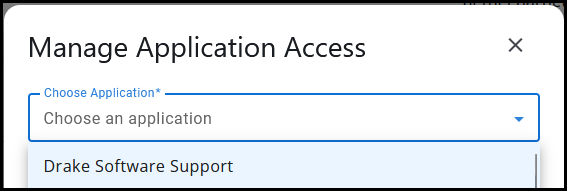 Choose application Choose application